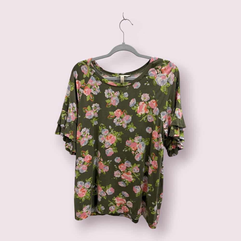 Matilda Jane Flouncy Flouncy Tee Let’s Go Together – L (Good) 29611T